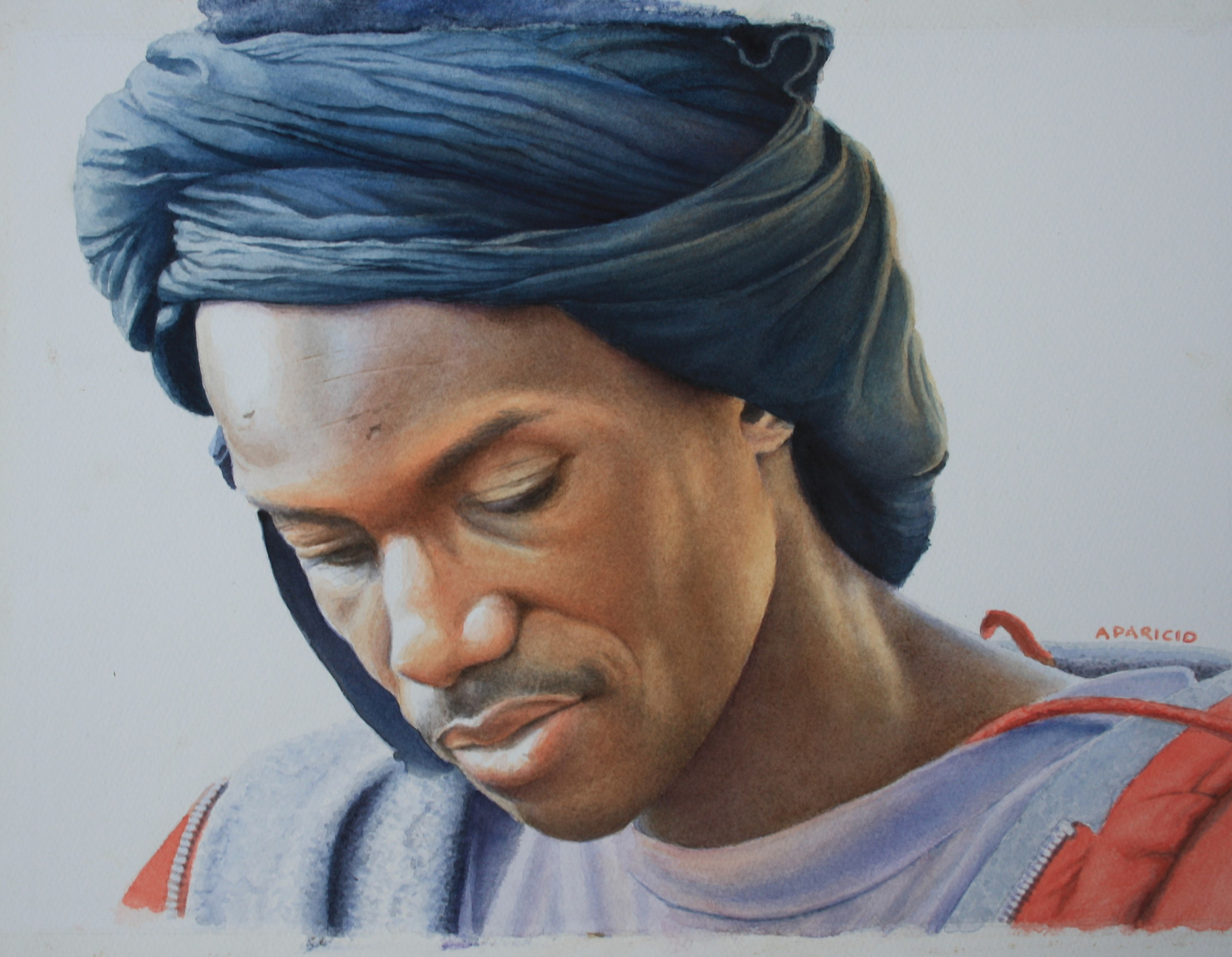 Homme au turban bleu