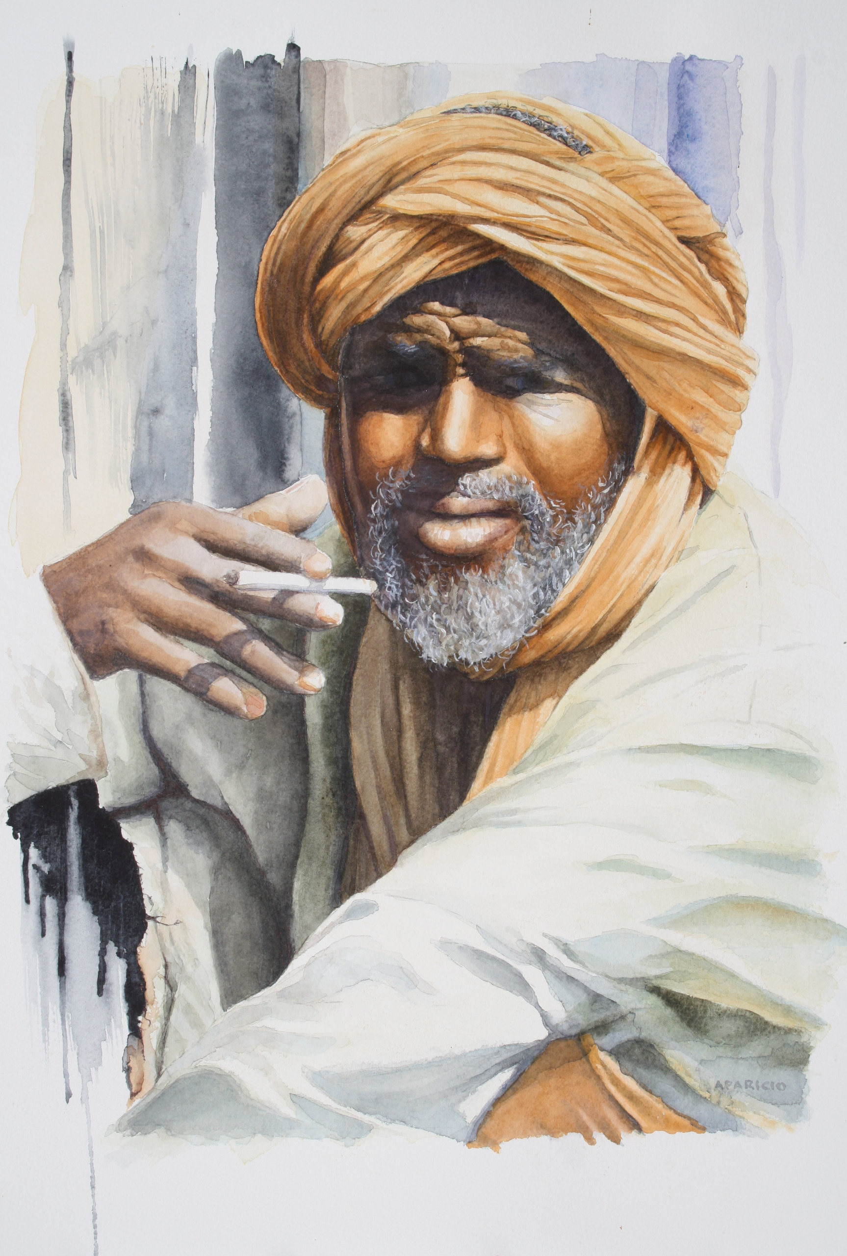 Homme au turban ocre