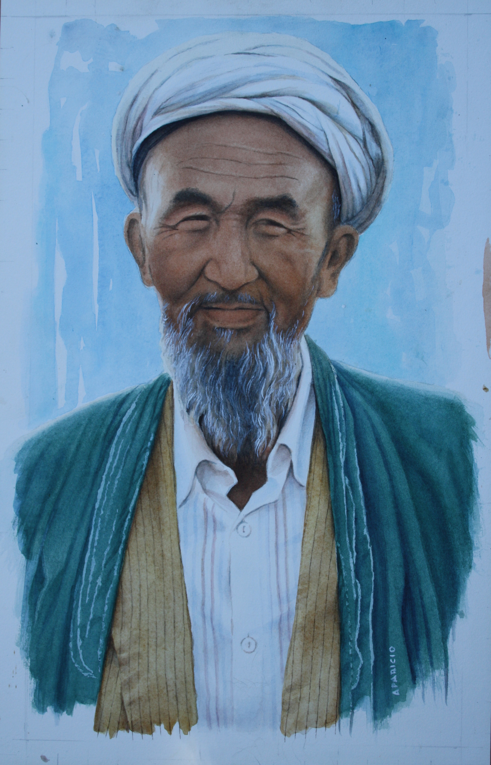 Vieil homme à la barbe blanche