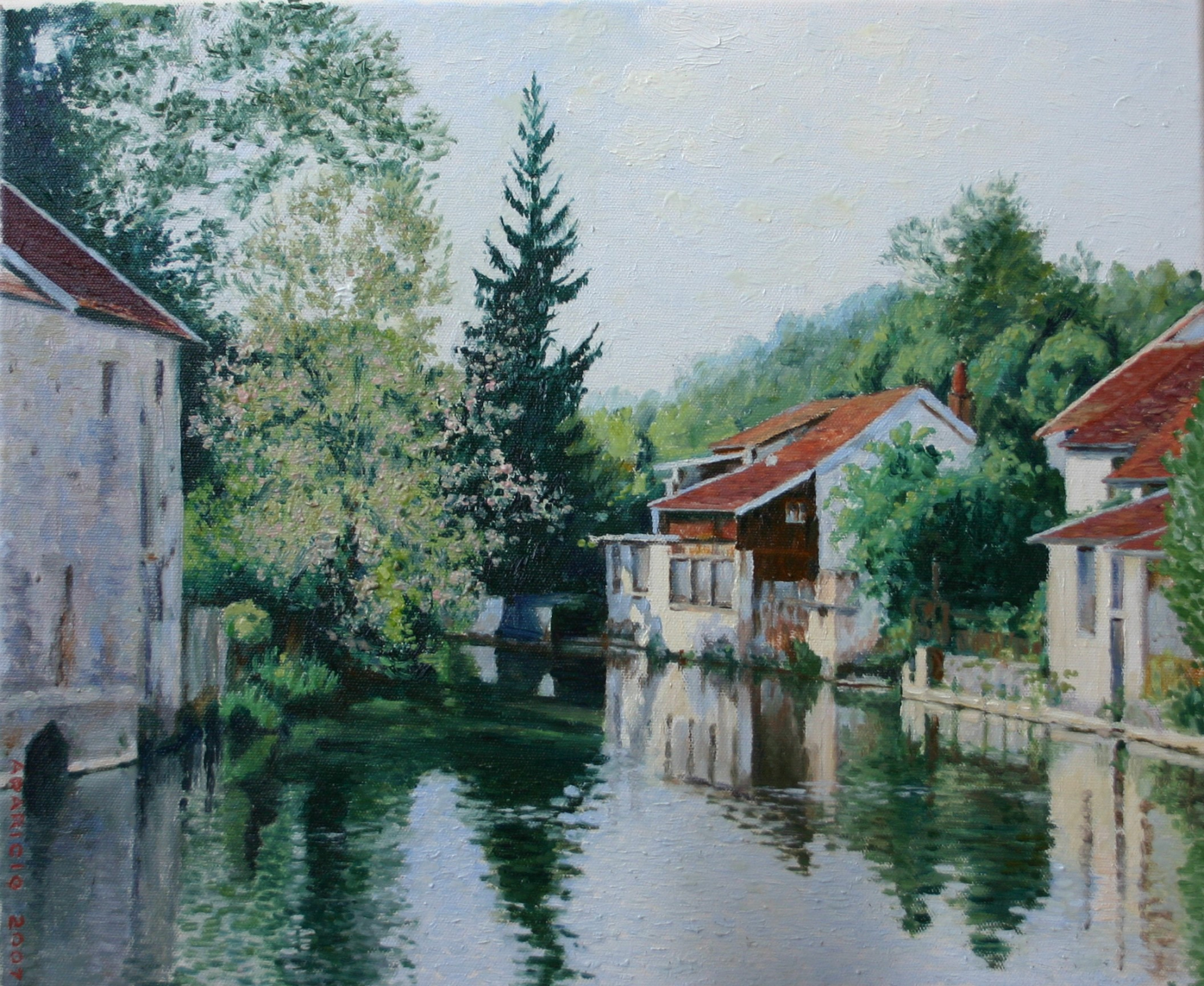 Village au bord de l&rsquo;eau